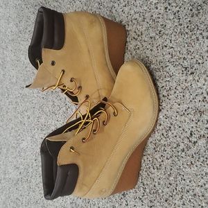 Timberland wedge boots